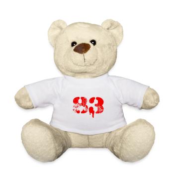 83 Symbole numérique - Nounours - blanc - Devant