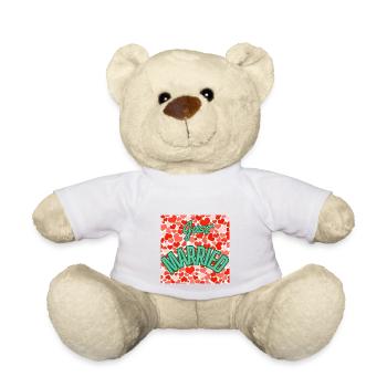 GERADE VERHEIRATET, LANG LEBE DIE MARIE,EVJF,VALENTINSTAG - Teddy - Weiß - Vorne