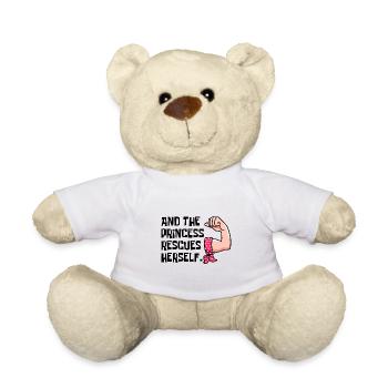 und die Prinzessin rettet sich - Teddy - Weiß - Vorne