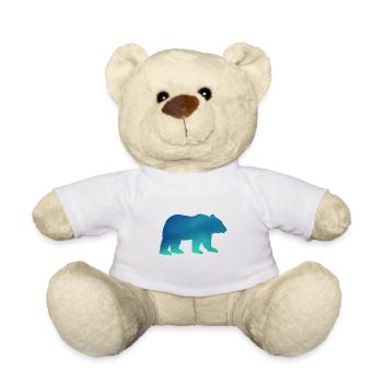 Silhouette d’ours - Nounours - blanc - Devant