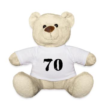 70 number jersey - Teddy Bear - white - Front