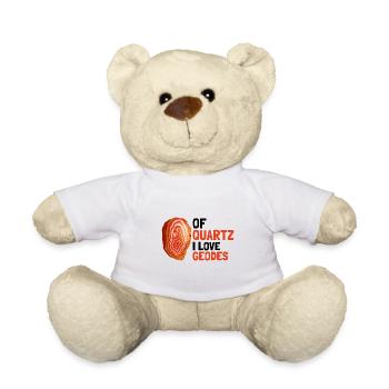 Mineraliensammler und Erze Mineralien Fan - Teddy - Weiß - Vorne