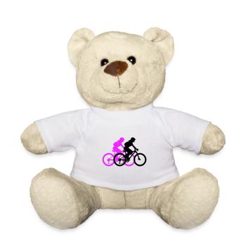 Mountainbike Fahrrad Frau Silhouette - Teddy - Weiß - Vorne