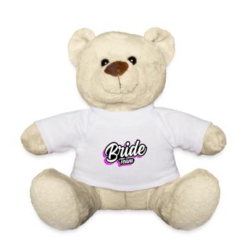 Team Bride Wedding Saying - Teddy Bear - white - Front
