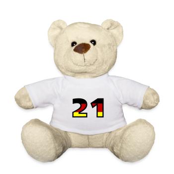 21 Number Germany Jersey - Teddy Bear - white - Front