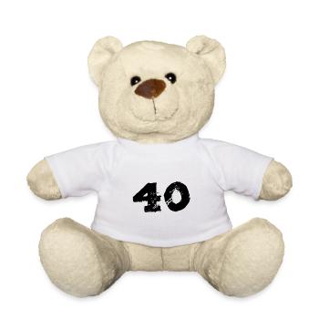 Maillot 40 numéros - Nounours - blanc - Devant