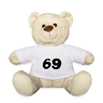 69 Zahl Trikot - Teddy - Weiß - Vorne