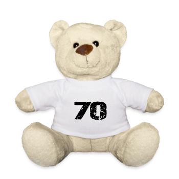 70 Number jersey - Teddy Bear - white - Front