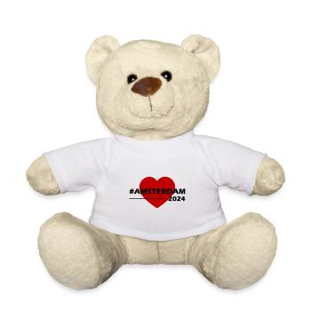 Amsterdam 2024 Coeur Amour - Nounours - blanc - Devant