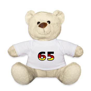 65 Number Germany Jersey - Teddy Bear - white - Front
