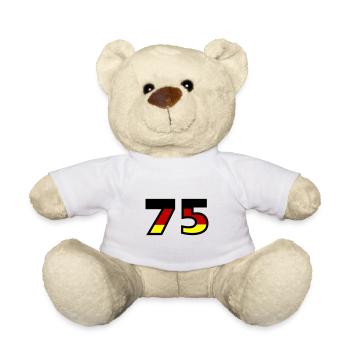 75 Number Germany Jersey - Teddy Bear - white - Front