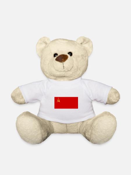 Drapeau de l'Union soviétique - Nounours - blanc