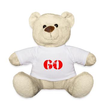 Symbole de 60 chiffres - Nounours - blanc - Devant