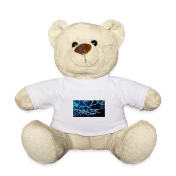 Triangle luminale bleu BST - Nounours - blanc - Devant