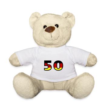 50 Number Germany Jersey - Teddy Bear - white - Front