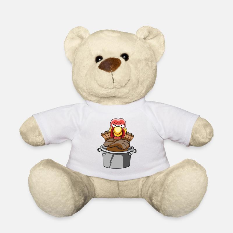 Truthahn - Teddy - Weiß