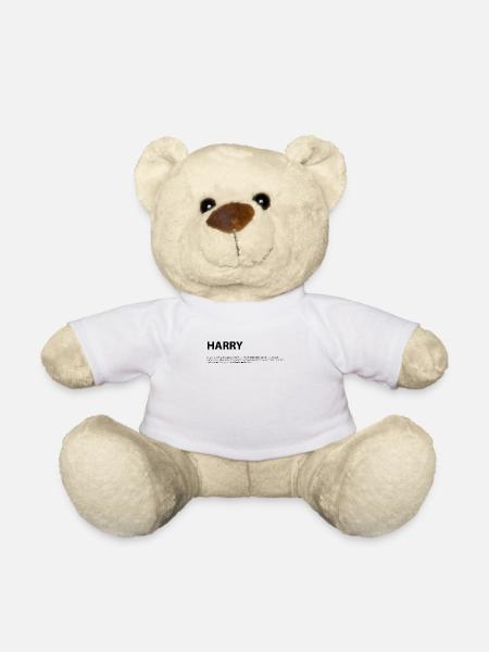 Nom Harry Idée cadeau - Nounours - blanc