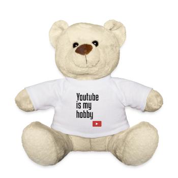 Youtube est mon passe-temps - Nounours - blanc - Devant