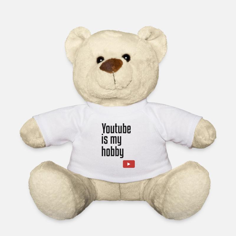 Youtube ist mein Hobby - Teddy - Weiß