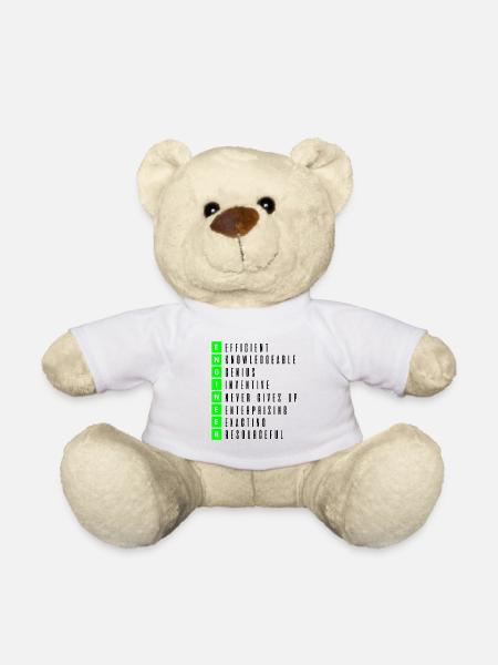 engineer - Teddy Bear - white