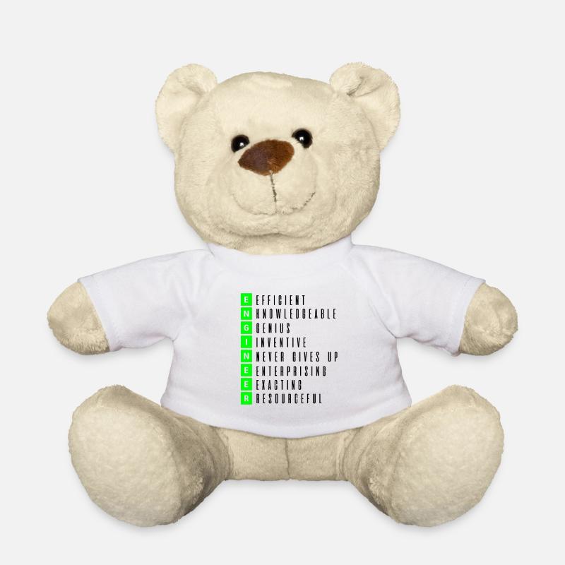 engineer - Teddy Bear - white