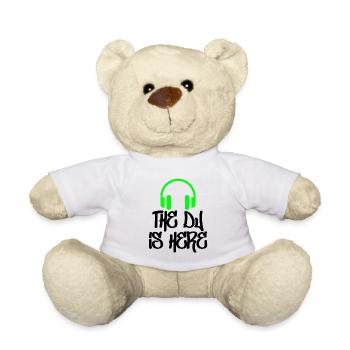 The DJ is here - Teddy Bear - white - Front