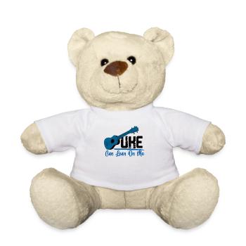 Uke Can Lean On Me Ukulele Player Hawaiian Musicia - Nounours - blanc - Devant
