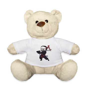 Perfektes Kinder Samurai, Ninja, Ninjas Geschenk - Teddy - Weiß - Vorne