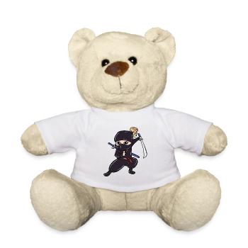 Perfektes Kinder Samurai, Ninja, Ninjas Geschenk - Teddy - Weiß - Vorne
