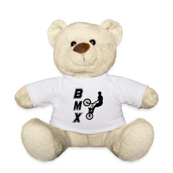 BMX Rennrad Radfahrer Trick - Teddy - Weiß - Vorne