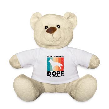 Militär Design Polizei Hund Deutscher Schäfer - Teddy - Weiß - Vorne