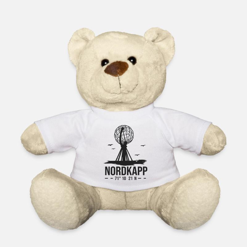 Nordkapp North Cape Norway Nordkap - Teddy Bear - white