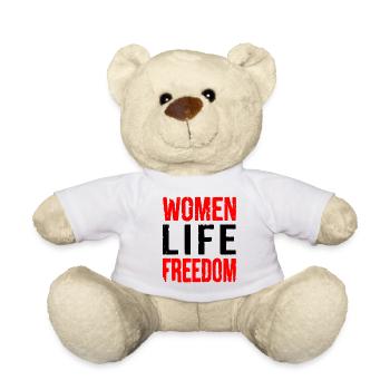 Women life freedom iran - Nounours - blanc - Devant