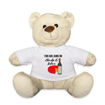 Smoked Gouda design and Gouda gourmet - Teddy Bear - white - Front