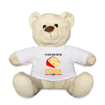 Gouda fumé design et Gouda gourmet - Nounours - blanc - Devant