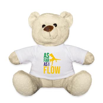 Dicton de danse afro-brésilienne pour la Capoeira - Nounours - blanc - Devant