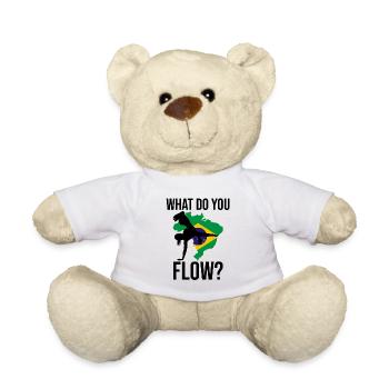 Dicton de danse afro-brésilienne pour la Capoeira - Nounours - blanc - Devant