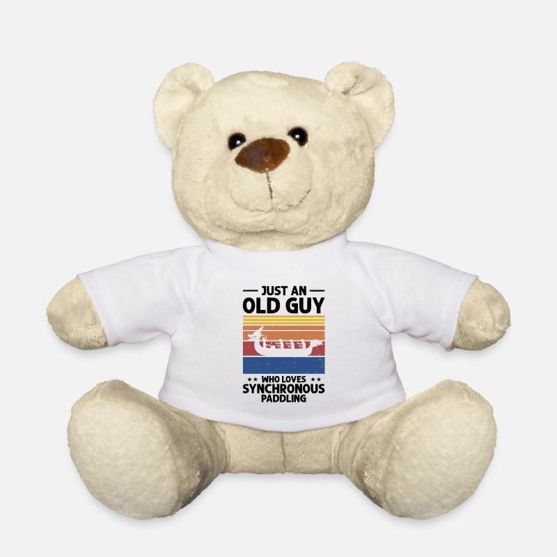 Drachenboot Crew und Drachenbootfahren - Teddy - Weiß
