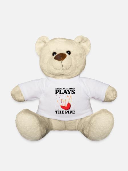 Bagpipes for bagpipe instructors and bagpipers - Teddy Bear - white