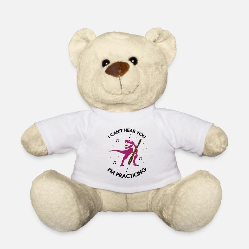 Orchestra and woodwind instrument - Teddy Bear - white