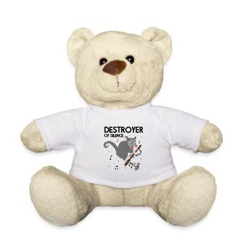 Orchestra and woodwind instrument - Teddy Bear - white - Front