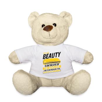 Französische Harfinisten und Harmonikaspieler - Teddy - Weiß - Vorne
