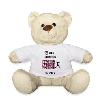 Fussball Fans Fußballfan Frauenfussball Fußball - Teddy - Weiß - Vorne
