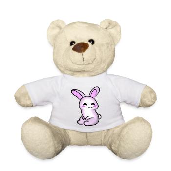 Super cute rabbit - Teddy Bear - white - Front