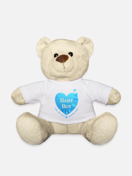Naissance d’un garçon - Nounours - blanc