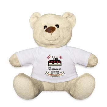 Geburtstag Uhrmacherin Uhrmacher Frau Juwelier - Teddy - Weiß - Vorne