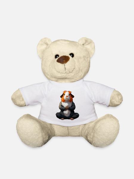 Yoga Cochon d’Inde - Nounours - blanc