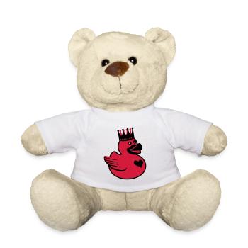 Duck the King - Teddy Bear - white - Front