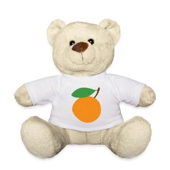 Mandarine Clémentine Pêche Abricot Abricot - Nounours - blanc - Devant
