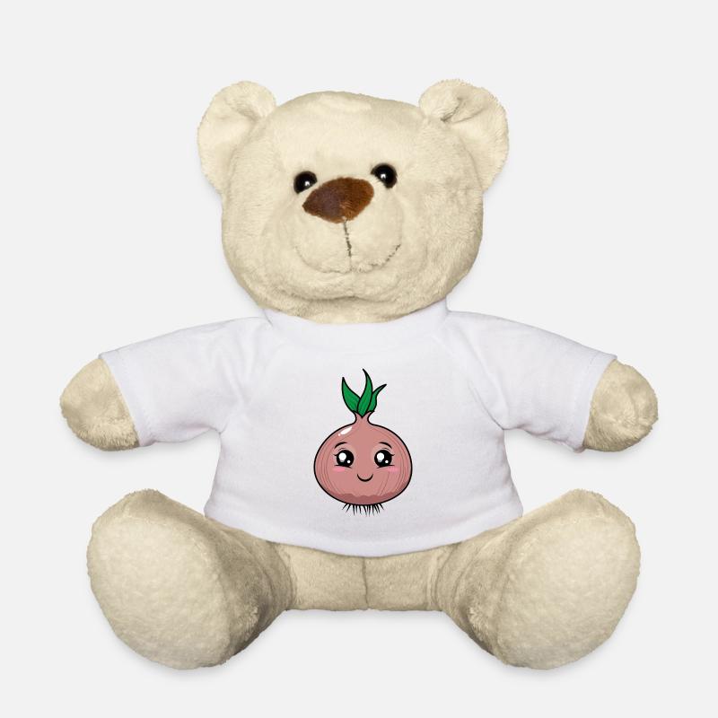 Cute onion cartoon - Teddy Bear - white